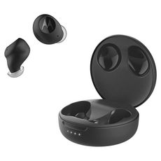 MOTOROLA Écouteurs sans fil Bluetooth avec étui de charge - Noir - Verve Buds 250