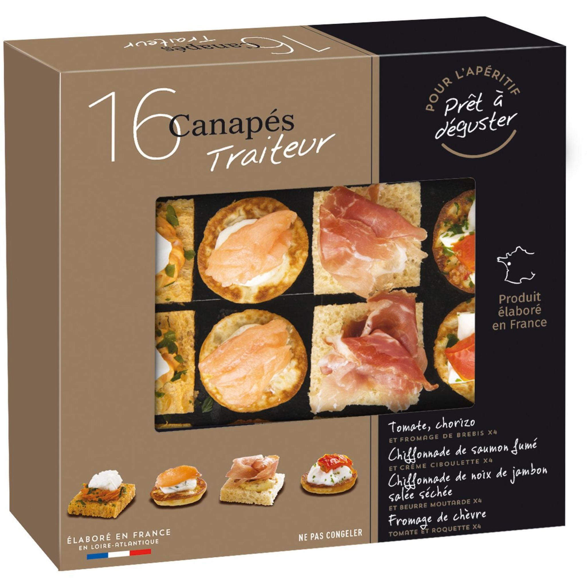 32 canapés Grain de folie pour l'apéritif traiteur