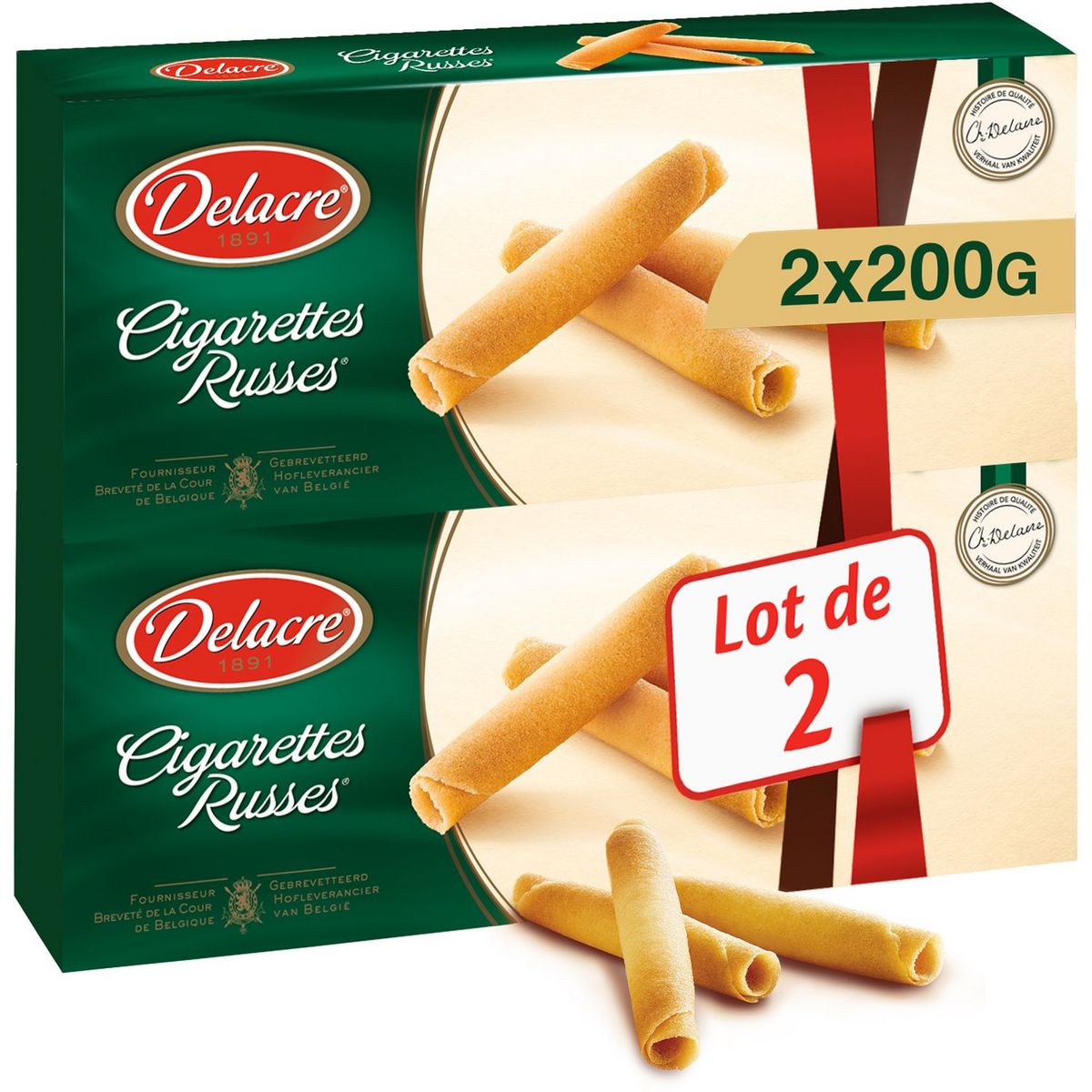 Delacre Cigarettes Russes Lot De 2 2x0g Pas Cher A Prix Auchan