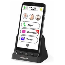 SWISSVOICE Smartphone G50 pour seniors 16 Go  5 pouces Noir