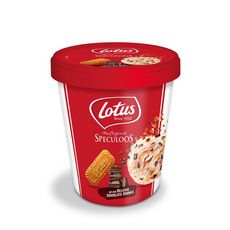 LOTUS Pot de crème glacée au speculoos et morceaux de chocolat 282g