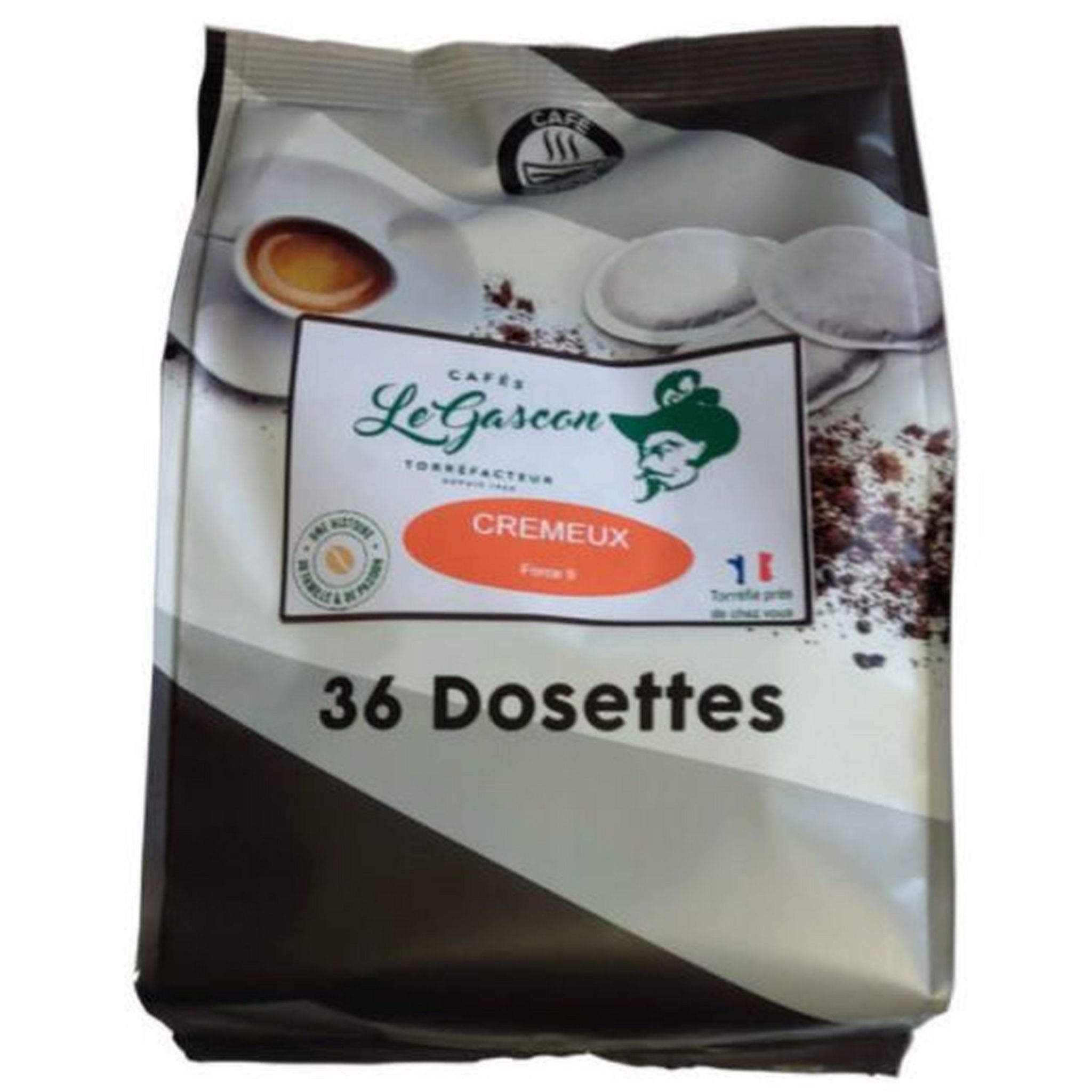 AUCHAN Dosettes de café corsé intensité 7 compatibles Senseo 60 dosettes  414g pas cher 