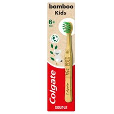 COLGATE Brosse à dents souple pour enfant en bambou 1 brosses 