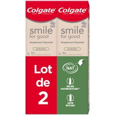 COLGATE Smile for good dentifrice simplement l'essentiel 2x75ml