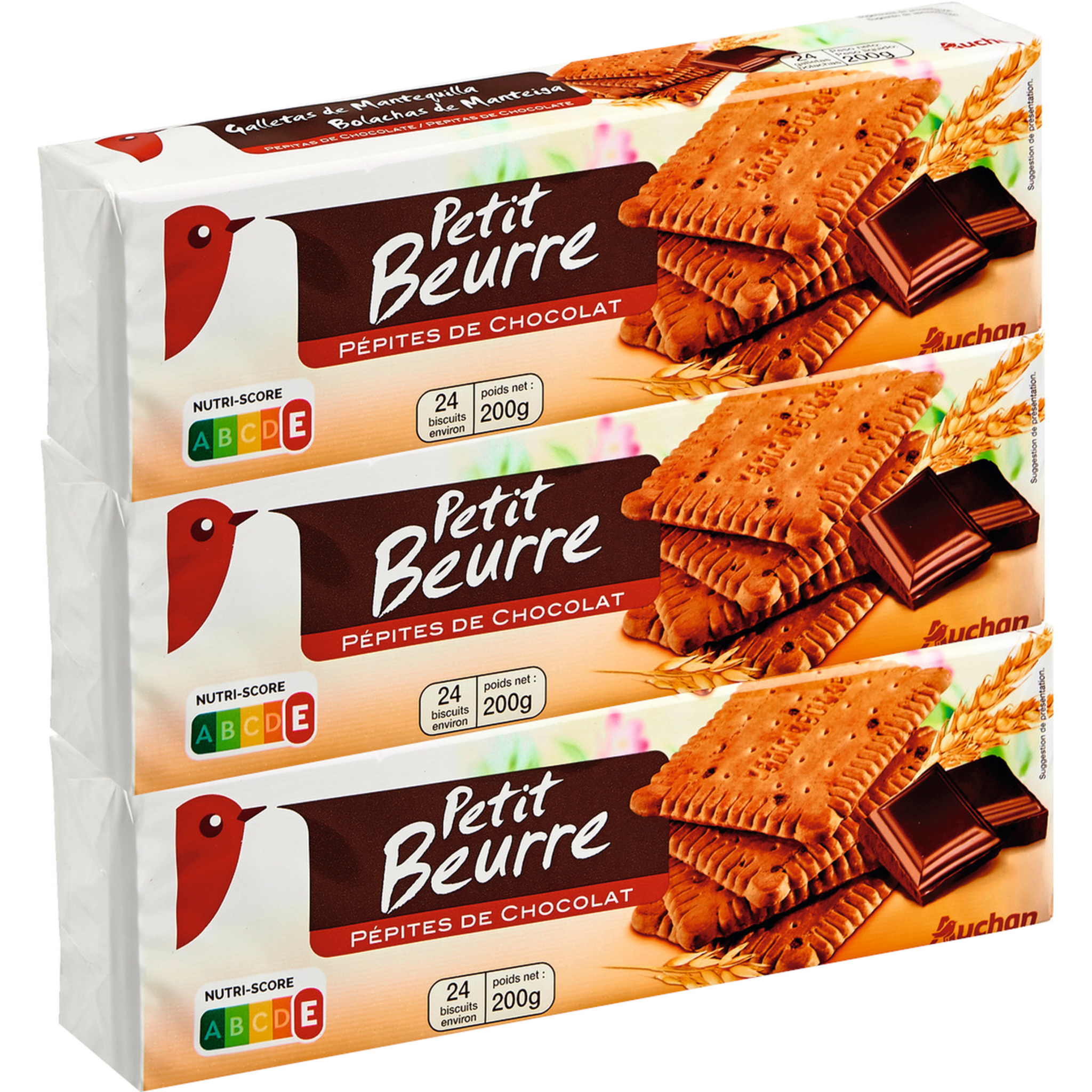 Petits beurre aux pépites de chocolat 140g, Biscuits secs