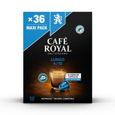 CAFE ROYAL Capsules de café lungo compatible Nespresso 36 capsules 190g