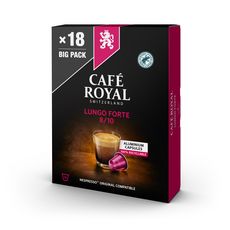 CAFE ROYAL Café Lungo Forte 8/10 capsule 18 pièces 99g