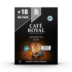 CAFE ROYAL Capsules de café Ristretto compatibles Nespresso 18 capsules 95g
