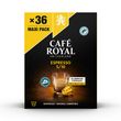 CAFE ROYAL Capsules de café expresso en aluminium 36 capsules 190g