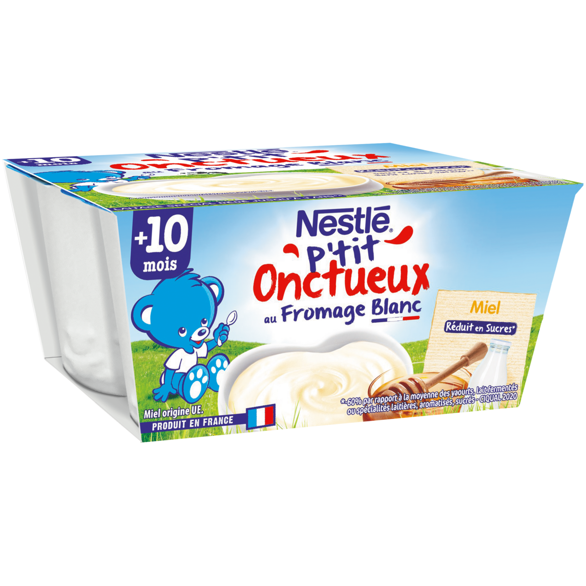 Nestle P Tit Onctueux Pot Dessert Lacte Fromage Blanc Au Miel Des 10 Mois 4x100g Pas Cher A Prix Auchan