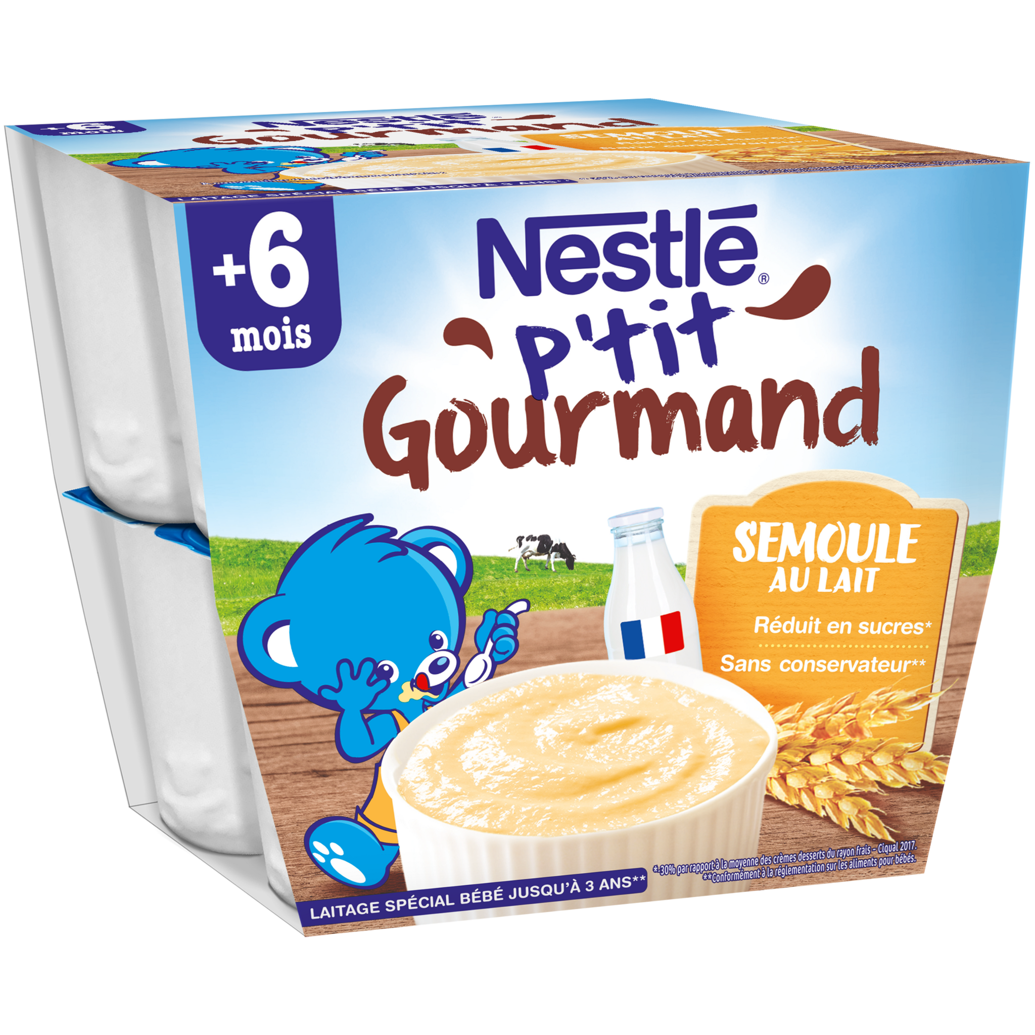 P'tit Gourmand - Crème dessert goût biscuit pour bébé dès 6 mois Nestlé -  Intermarché