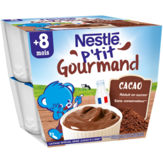 Nestle P Tit Gourmand Petit Pot Creme Dessert Chocolat Des 8 Mois 8x100g Pas Cher A Prix Auchan