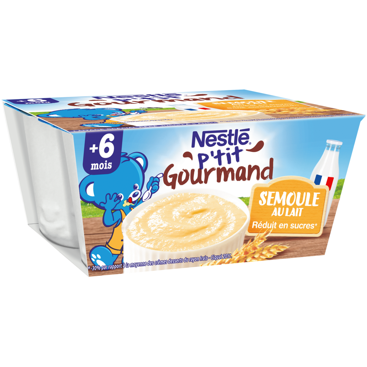 Nestle P Tit Gourmand Pot Dessert A La Semoule Au Lait Des 6 Mois 4x100g Pas Cher A Prix Auchan