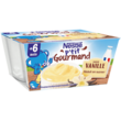 NESTLE P'tit gourmand petit pot crème dessert vanille dès 6 mois 4x100g