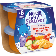 Nestle P Tit Souper Bol Tomates Courgettes Et Pates Des 6 Mois 2x0g Pas Cher A Prix Auchan