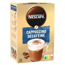 NESCAFE Cappuccino décaféiné en stick 10 sticks 125g