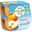 NESTLE Naturnes petit pot dessert pommes bio dès 4 mois 2x115g