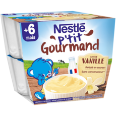 Nestle P Tit Gourmand Petit Pot Dessert Lacte Vanille Des 6 Mois 8x100g Pas Cher A Prix Auchan