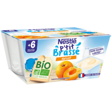 Nestle P Tit Brasse Dessert Lacte Biologique Aux Fruits Pour Bebe Des 6 Mois 4x90g Pas Cher A Prix Auchan