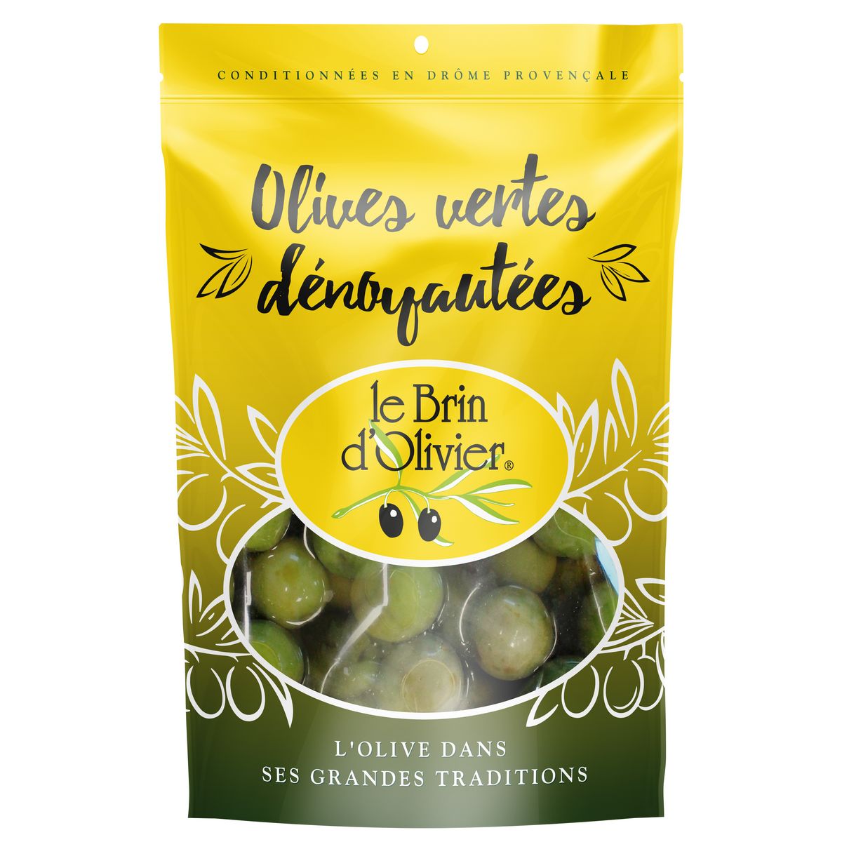 OLIVES DENOYAUTEES VERTES 400G