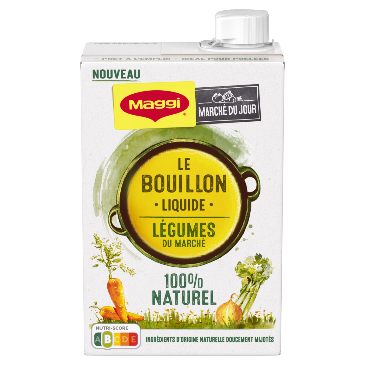MAGGI Bouillon de légumes liquide 100% naturel 400g