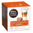 NESCAFE Capsules de café Latte Macchiato caramel compatibles Dolce Gusto 8+8 capsules 145,6g
