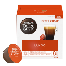 NESCAFE Capsules de café Lungo compatibles Dolce Gusto 16 capsules 104g