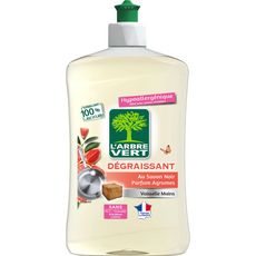 L'ARBRE VERT Liquide vaisselle mains dégraissant au savon noir parfum agrumes 500ml
