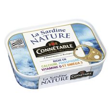 CONNETABLE La sardine nature, préparée en Bretagne 95g
