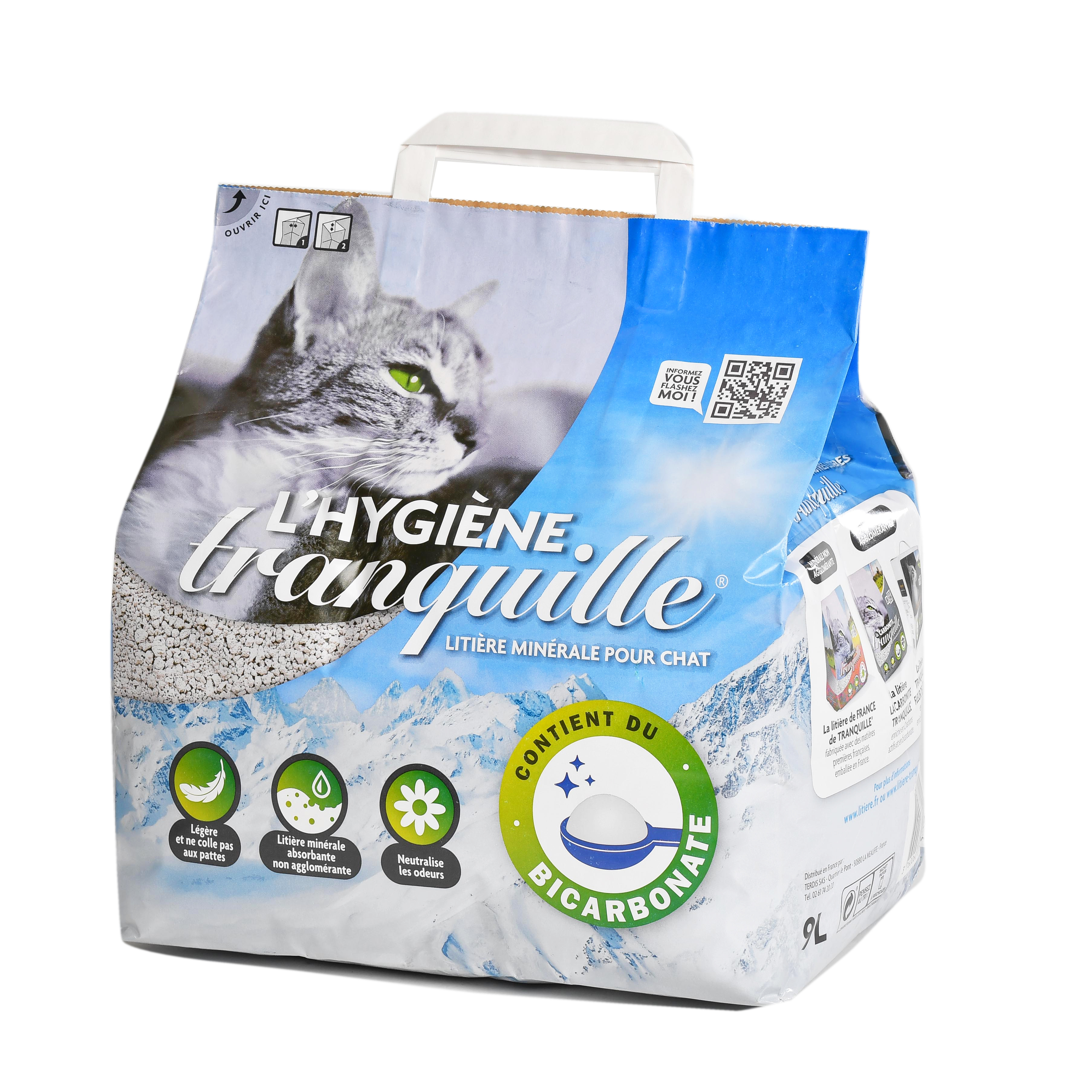 Tranquille Litiere Minerale Pour Chat 9l Pas Cher A Prix Auchan