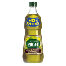 PUGET Huile d'olive vierge extra la noire délicate 75cl +33% offert