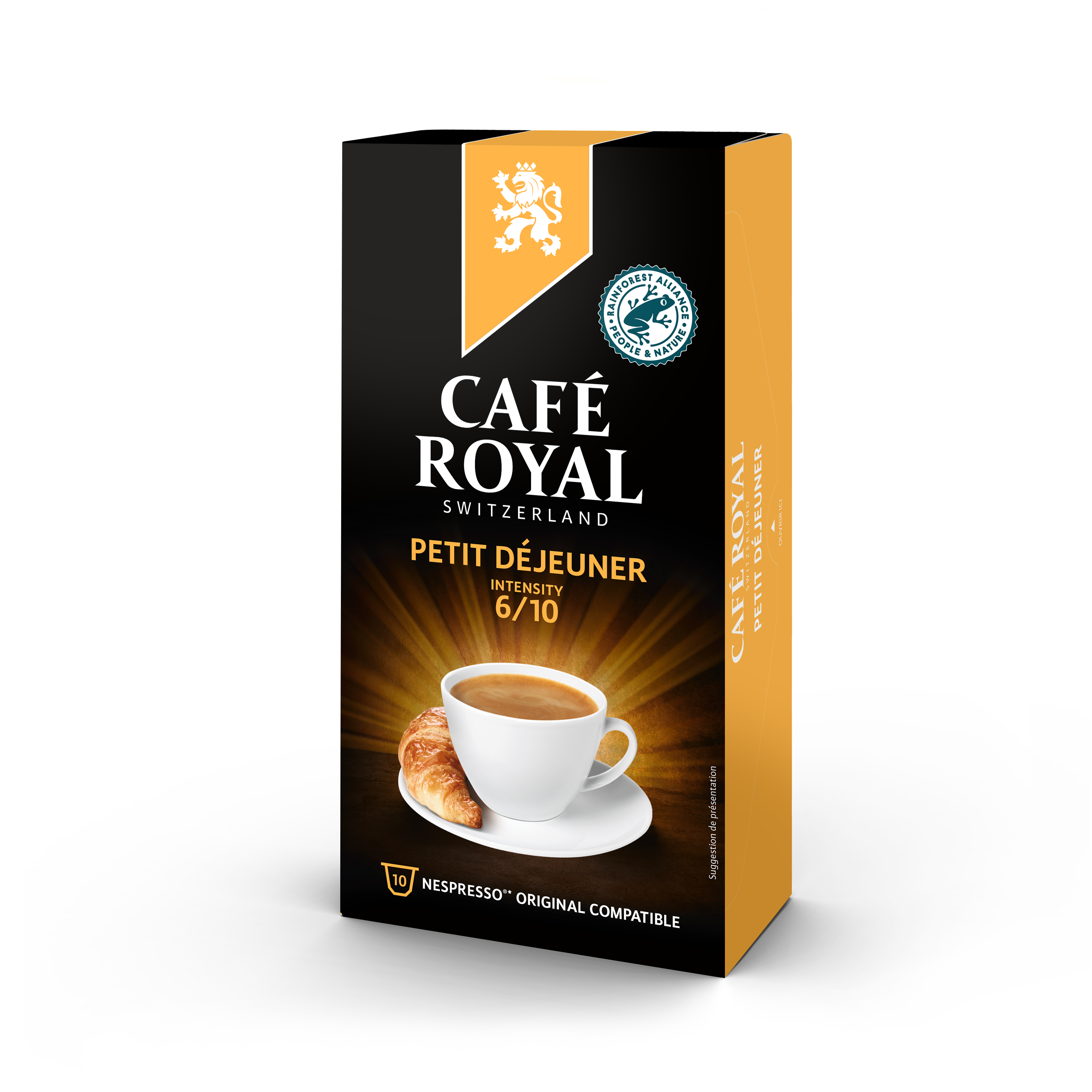 CAFE ROYAL Capsules de café espresso forte compatibles Nespresso 10  capsules 52g pas cher 