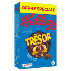 KELLOGG'S Trésor Céréales fourrées chocolat au lait 750g