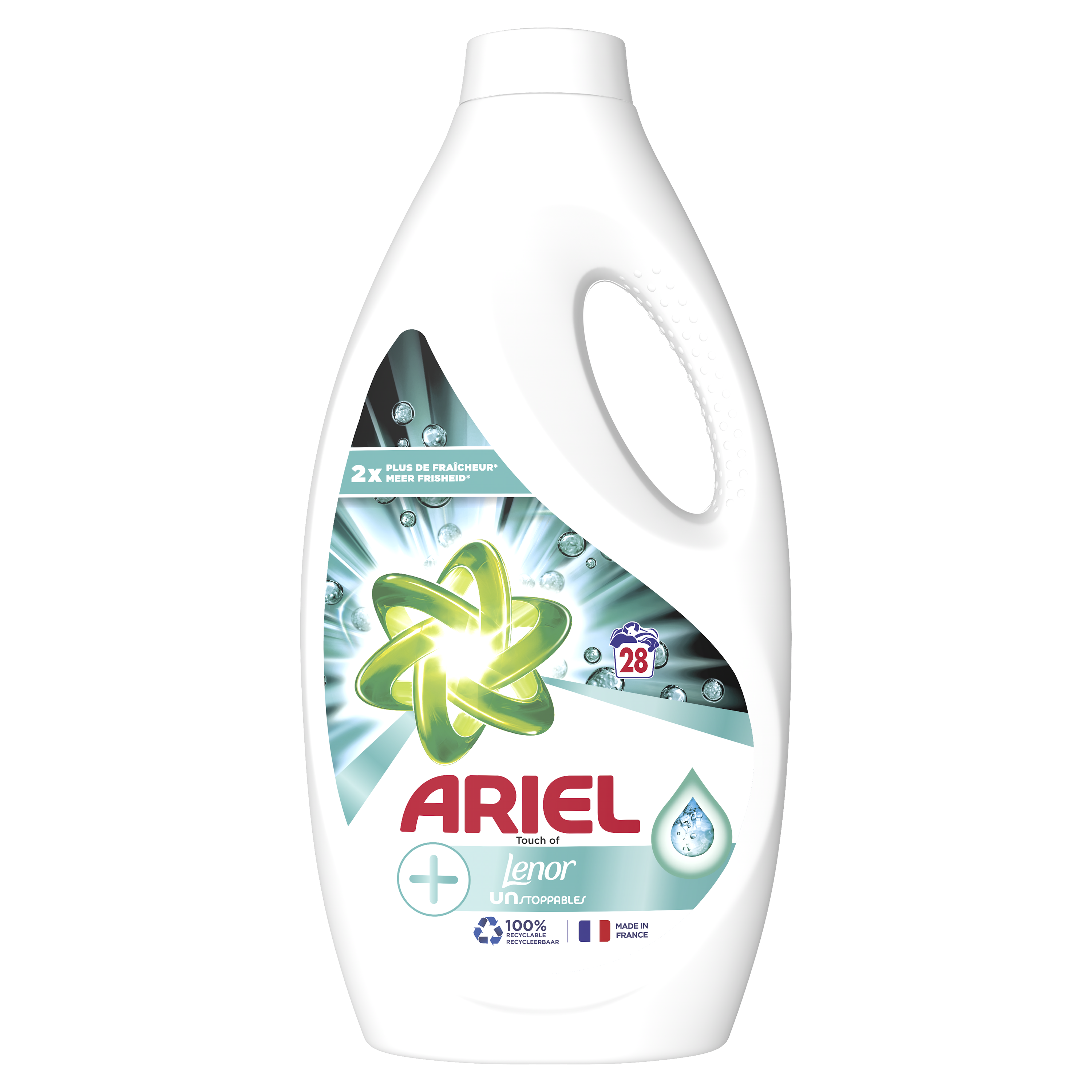 ARIEL Lessive liquide lenor unstoppable 28 lavages 1540ml pas cher 