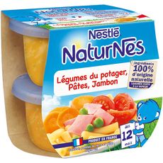 Nestle Petit Pot Bebe Des 12 Mois Carotte Pate Jambon 2x0g 400g Pas Cher A Prix Auchan