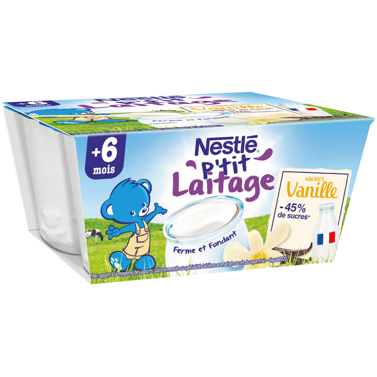 Nestle P Tit Laitage Petit Pot Dessert Lacte A La Vanille Des 6 Mois 4x100g Pas Cher A Prix Auchan