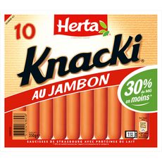 HERTA Knacki jambon 10 pièces 350g