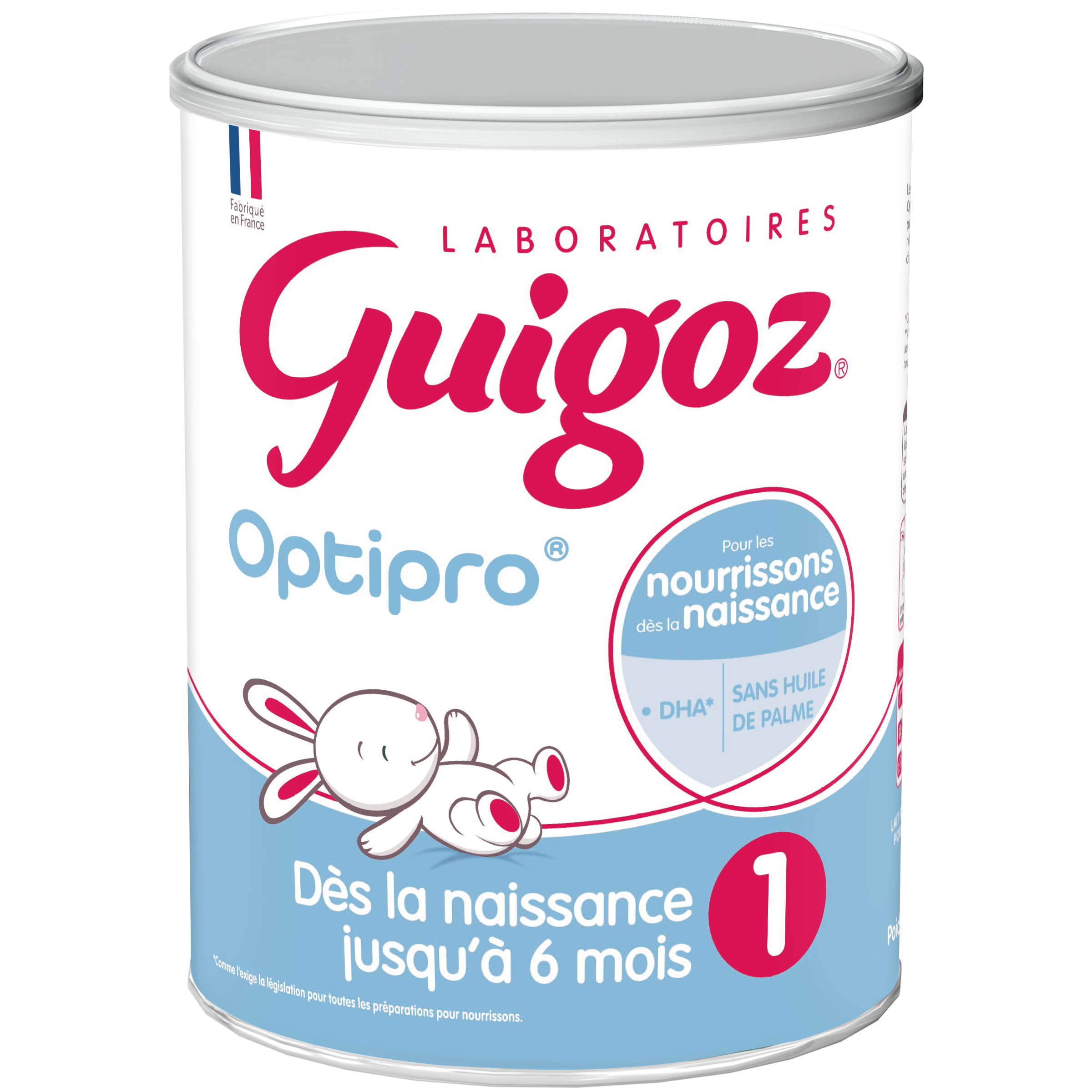 GUIGOZ Optipro 1 lait 1er âge en poudre dès la naissance 900g pas cher 