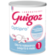 GUIGOZ Optipro 1 lait 1er âge en poudre dès la naissance 900g