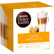 DOLCE GUSTO Capsules de café latte macchiato 2x8 capsules 194g