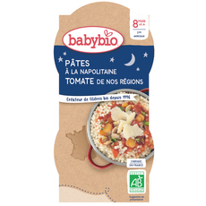 BABYBIO Assiette pâtes à la napolitaine bio dès 8 mois 2x200g