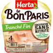 Herta HERTA Jambon Le Bon Paris tranché fin sans nitrite