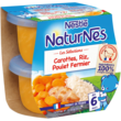 NESTLE Naturnes bol carottes riz et poulet fermier dès 6 mois 2x190g
