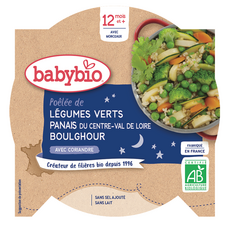 Babybio Assiette Legumes Verts Panais Et Boulghour Bio Des 12 Mois 230g Pas Cher A Prix Auchan