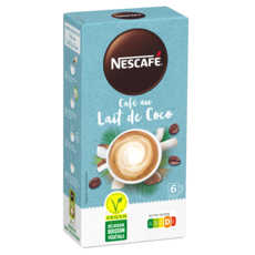 NESCAFE Café soluble végan en sticks au lait de coco 6 sticks 690g