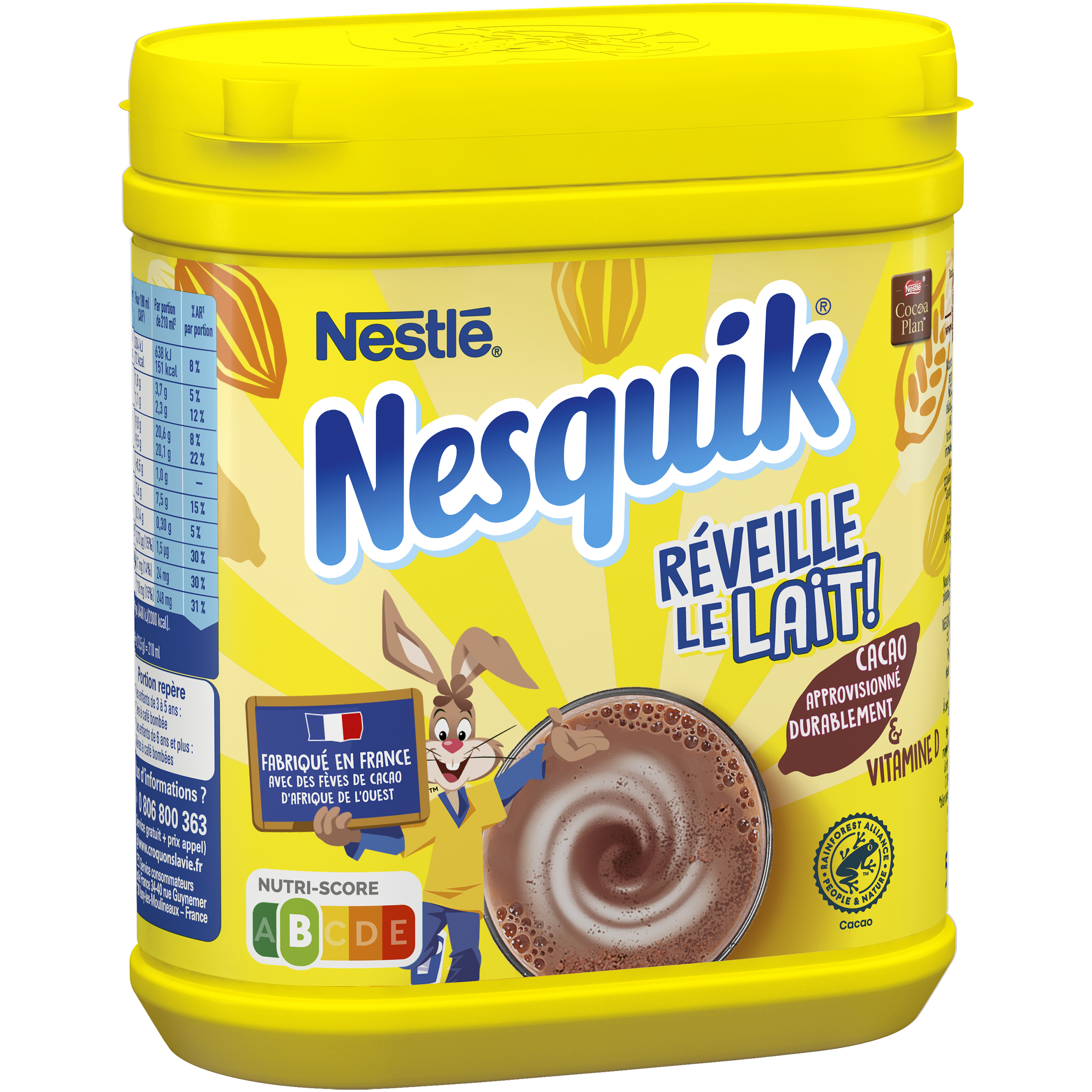 Nesquik Chocolat En Poudre Sans Arome Artificiel 500g Pas Cher A Prix Auchan