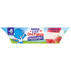 Nestlé NESTLE P'tit onctueux pot dessert lacté fraise framboise dès 6 mois