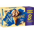 EXTREME Cônes glacés vanille pépites de nougatine 8 pièces 568g