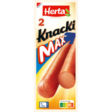 HERTA Knacki max 2 pièces 180g