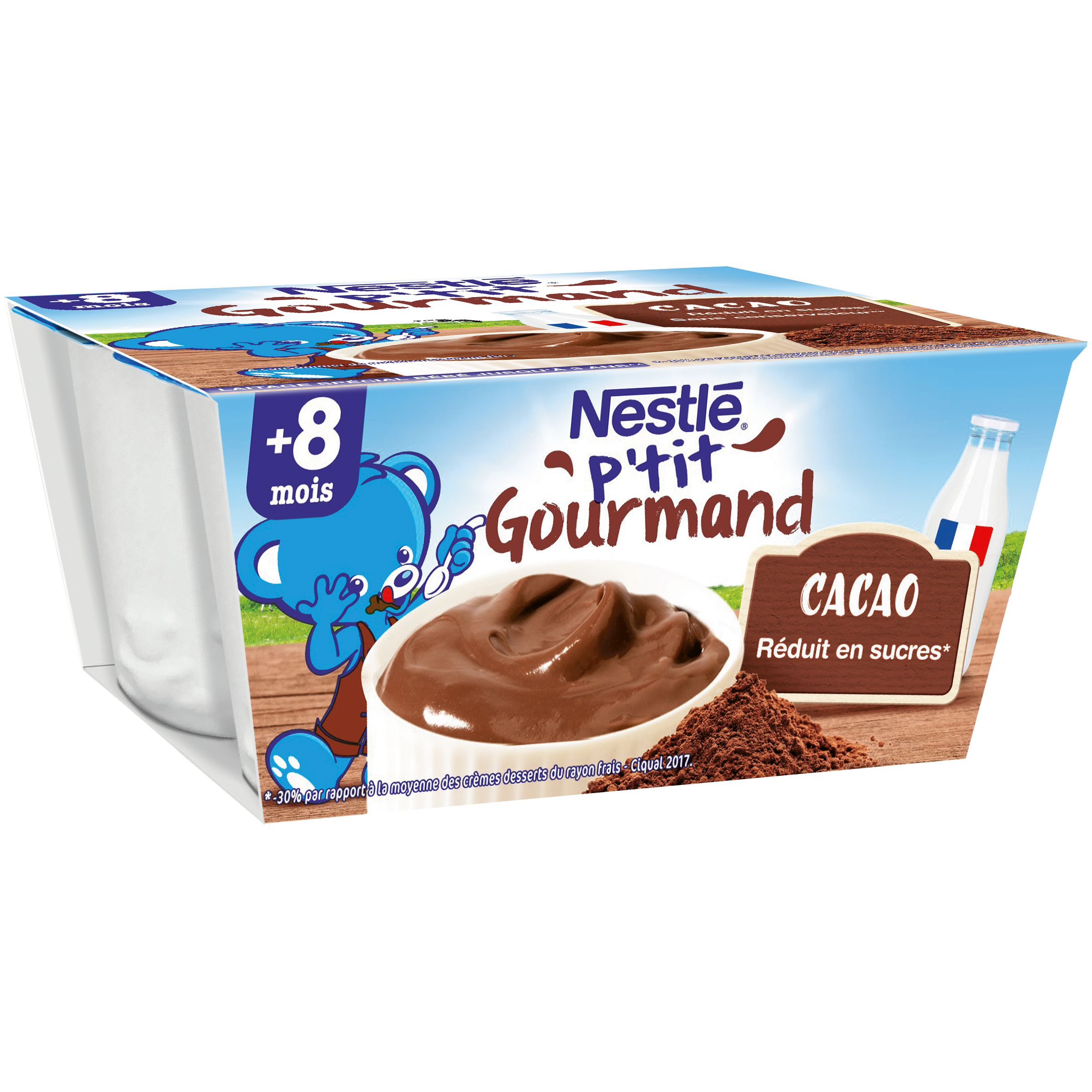 Nestle P Tit Gourmand Petit Pot Creme Dessert Chocolat Des 6 Mois 4x100g Pas Cher A Prix Auchan